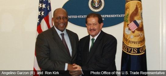 Colombia News - Garzon and US Trade Rep. Ron Kirk