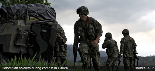 Colombia news - army combat