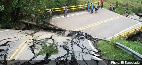colombia news - bad road