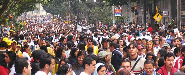 marcha, estudiantes, colombia news
