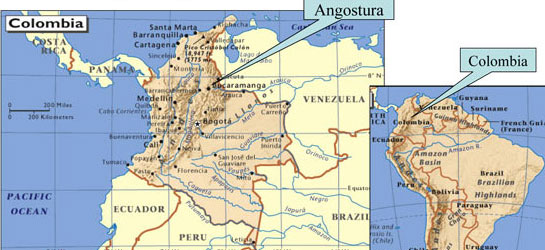 Colombia Reports - map of mine in Santander