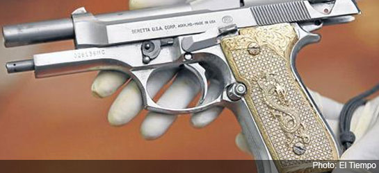 Colombia news - cuchillo, gun