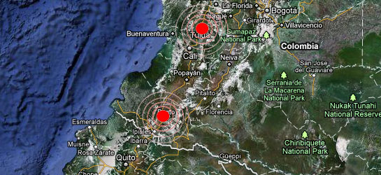 Colombia news - earthquakes