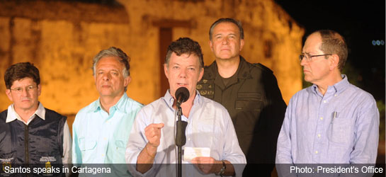 Colombia news - Santos speaks