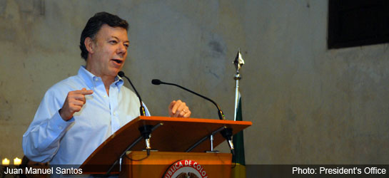 Colombia news - Santos Cartagena
