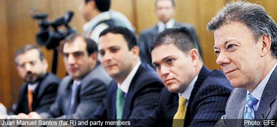 santos and party caucus