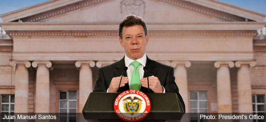 Colombia news - santos speech