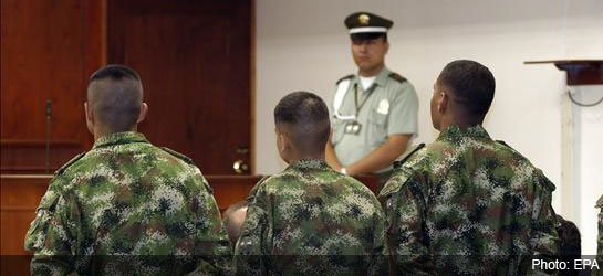 Colombia news - soldiers on trial