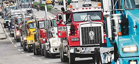 Colombia news - Truckers' strike
