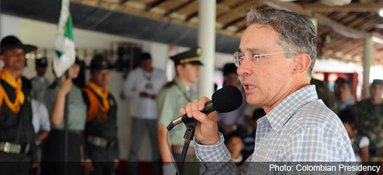 Colombia news - Uribe in Monteria