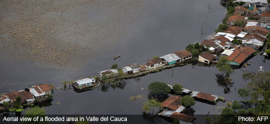 Colombia news - floods Valle